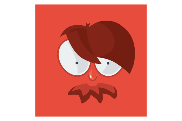 Angry Face Graphics: A Review of Cartoon Square Stickers