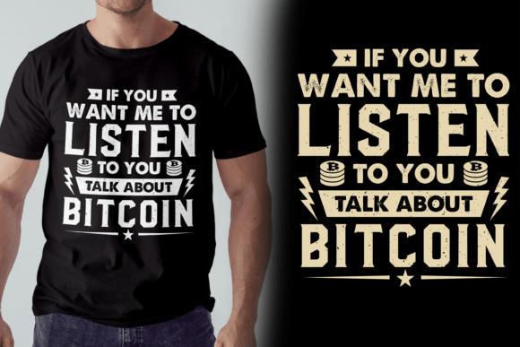 Funny Bitcoin T-shirt Design Graphics Review