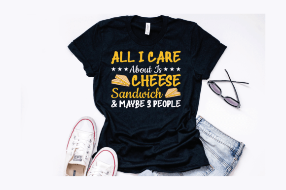 Funny Cheese Sandwich Design: Graphics for T-Shirt Designs
