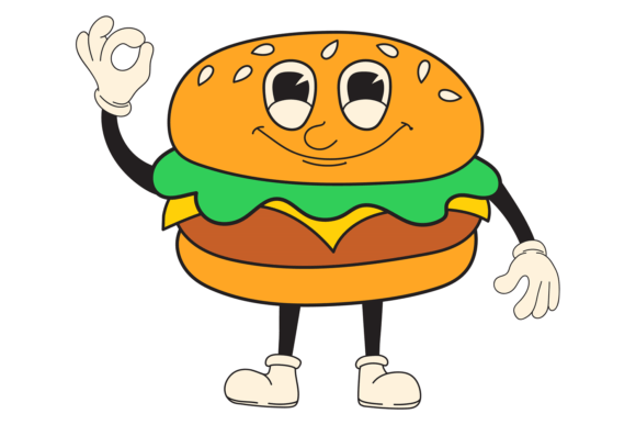 Happy Burger with Ok Hand Gesture: A Smart Graphics and Illustrations Review