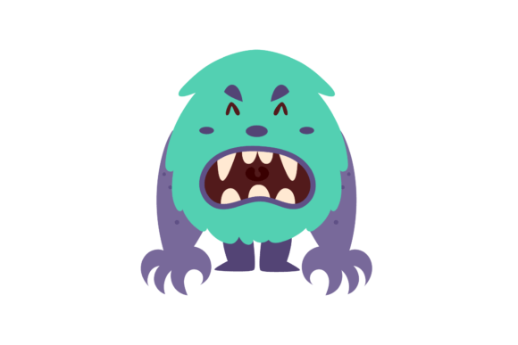 Monster Funny Icon Graphics for Editorial and Web Design