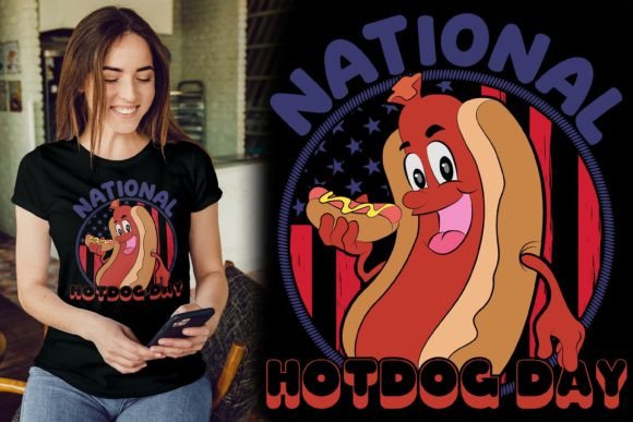 National Hot Dog Character Tshirt Design: Graphics & Print Templates Review