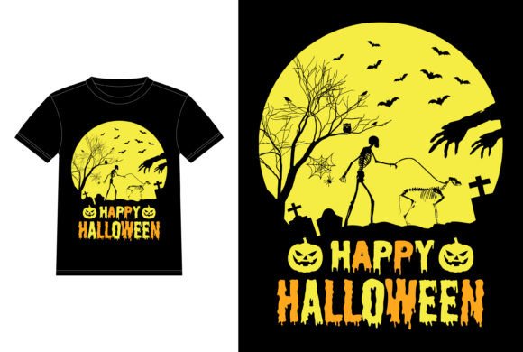 Skeleton Walking German Shepherd Funny Graphics for T-Shirt Designs