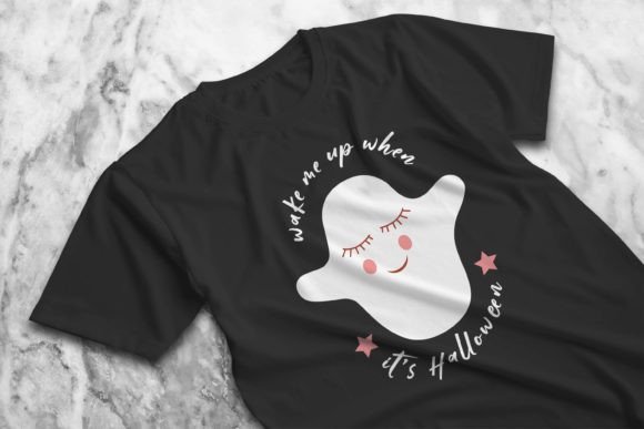 Wake Me Up When It s Halloween Funny Boo Graphics